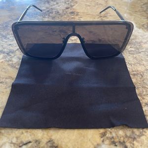 Saint Laurent Mask Shield Mirrored Sunglasses
